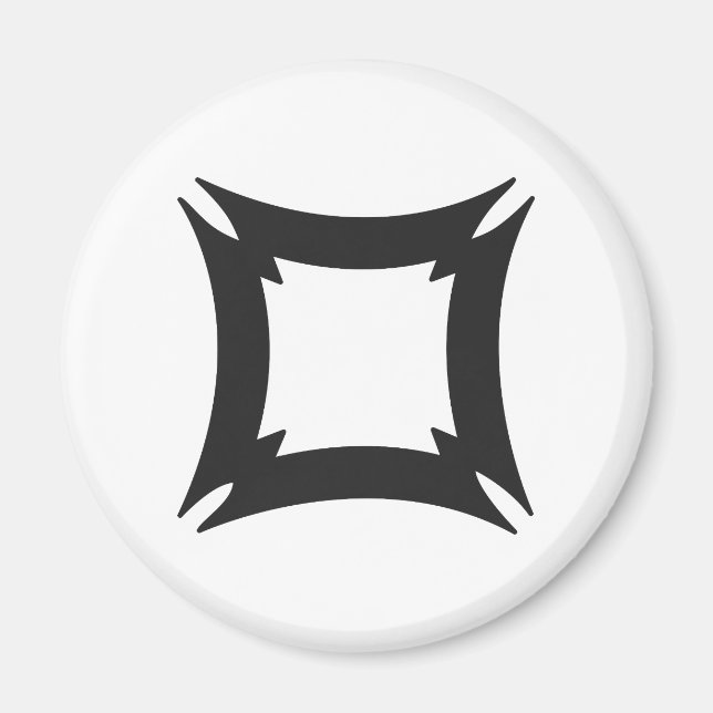 FIHANKRA | Adinkra-Symbol für Sicherheit und Gefah Magnet (Vorne)