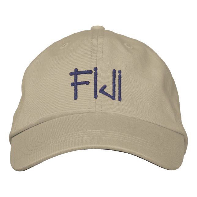 Fiji bestickte Cap Bestickte Baseballkappe (Vorderseite)