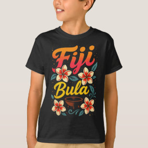 Fiji Bula Tropischer Inselurlaub Souvenir T-Shirt