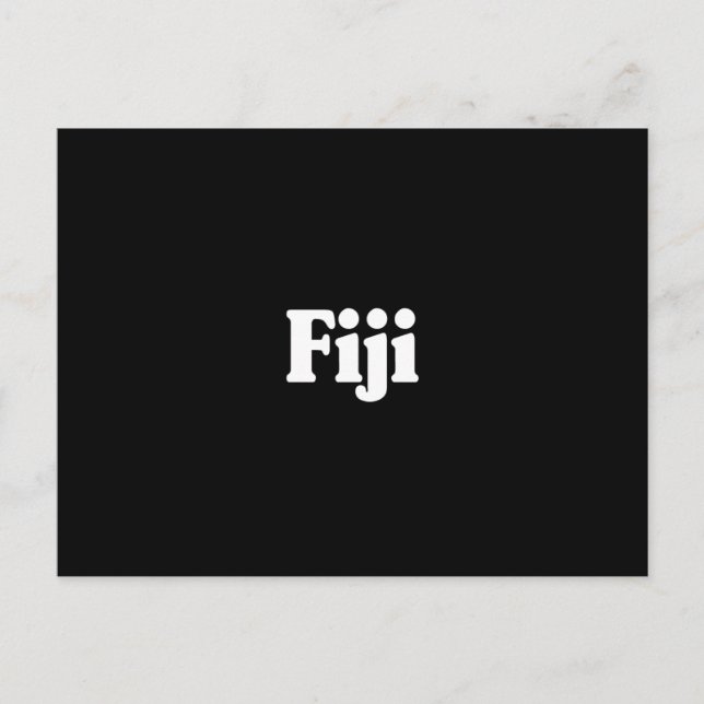Fiji Classic Style Postkarte (Vorderseite)