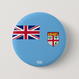 Fiji Flag Charming Patriotic Button
