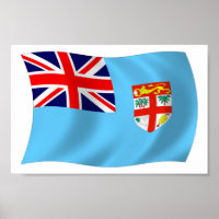Fiji Flag Poster drucken