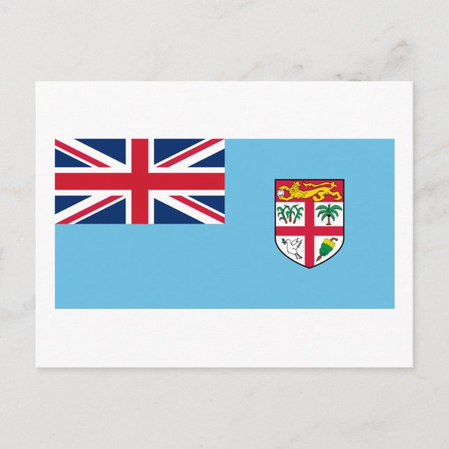 Fiji-Flagge Postkarte (Vorderseite)