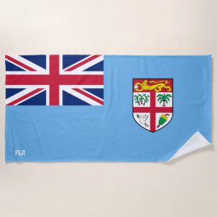 Fiji-Flagge Prächtig Patriotisch Strandtuch