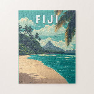 Fiji-Illustration Reise Kunst Vintage Puzzle