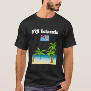 Fiji-Inseln Liebhaber Reise Andenken Fidschi-Flagg T-Shirt