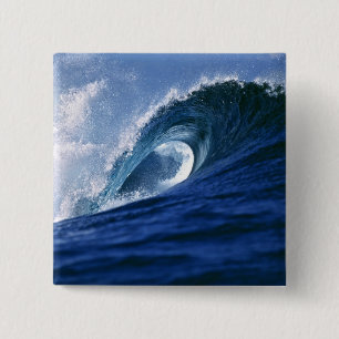 Fiji-Inseln, Tavarua, Cloudbreak. Eine Welle Button
