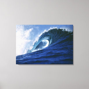 Fiji-Inseln, Tavarua, Cloudbreak. Eine Welle Leinwanddruck