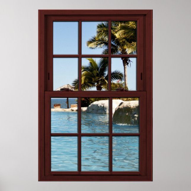 Fiji Island View #3 von 3 Picture Window Illusion Poster (Vorne)