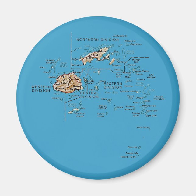 Fiji Map Magnet (Vorne)