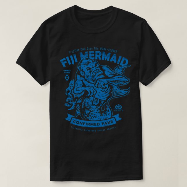 Fiji Mermaid bestätigt Fake Demon Halloween T-Shirt (Design vorne)
