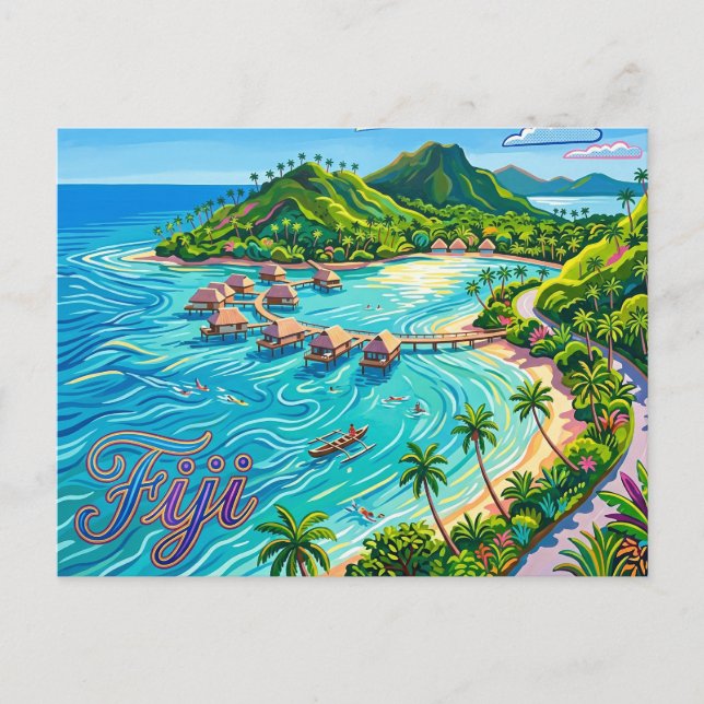 Fiji Postkarte (Vorderseite)