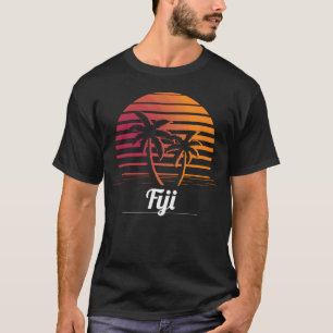 Fiji Retro-Rückblick 70er 80er Geschenk für Mädche T-Shirt