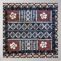 Fiji Tapa Tuch Print Poster