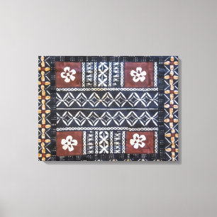 Fiji Tapa Tuch Print Wrapped Canvas Leinwanddruck
