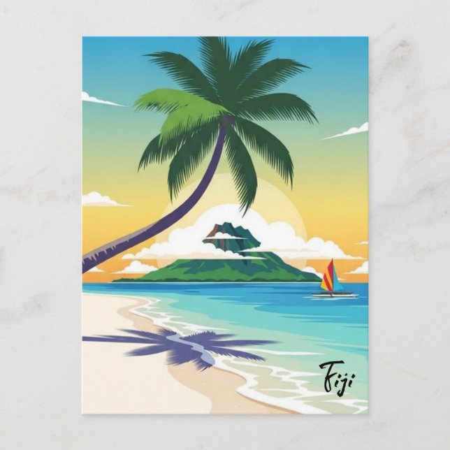 Fiji Travel Postkarte (Vorderseite)