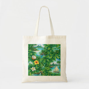Fiji Tropische Insel Aquarell Tragetasche