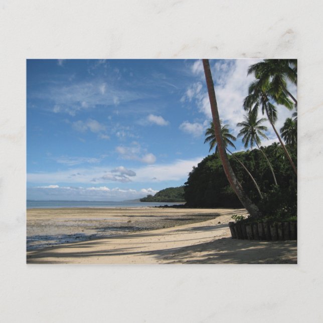 Fijian Beach Postcard Postkarte (Vorderseite)