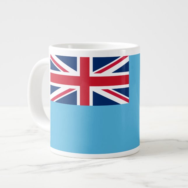Fijian-Flagge Jumbo-Tasse (Vorderseite Links)