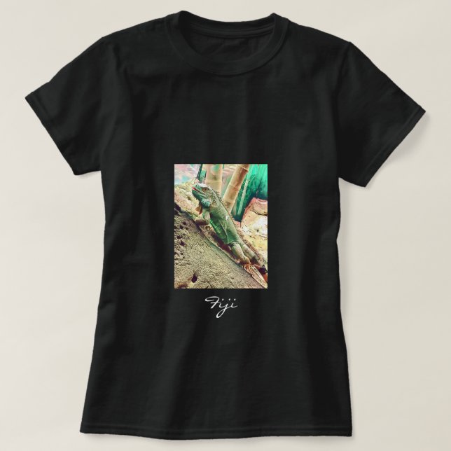 Fijian Iguana-Eidechsenreptil T-Shirt (Design vorne)