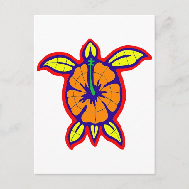 FIJIAN SEA TURTLE POSTKARTE (Vorderseite)