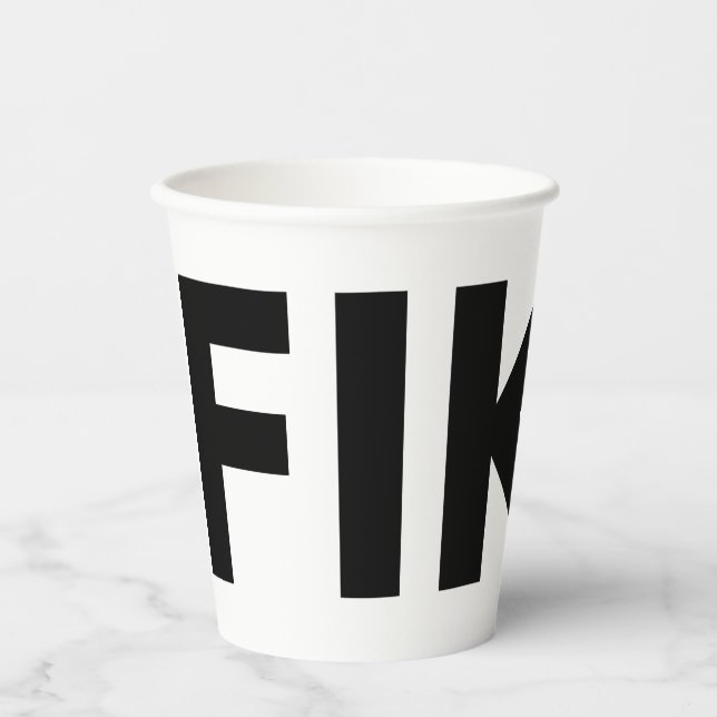 Fika Bold Pappbecher (Vorderseite)