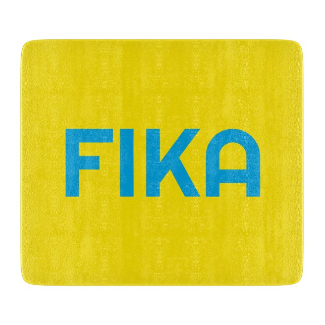 FIKA Bold Yellow and Blue Schneidebrett (Vorderseite)