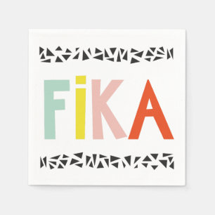 Fika Colors Black Serviette