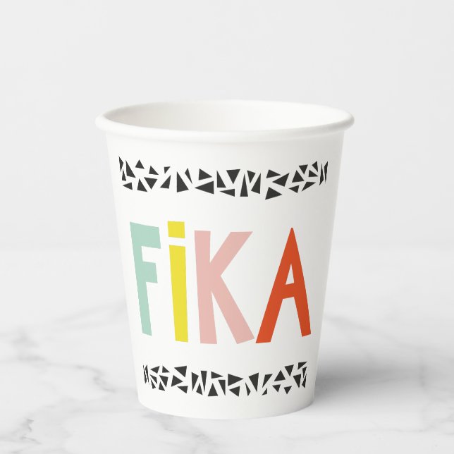 Fika Colors Paper Cups Pappbecher (Vorderseite)