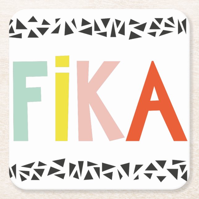 Fika Colors Paper Untersetzer (Vorderseite)