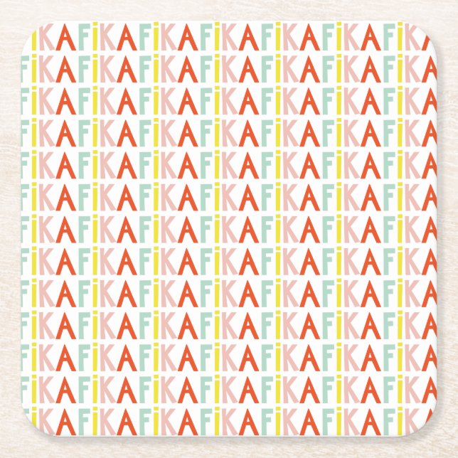 Fika Colors Paper Untersetzer (Vorderseite)