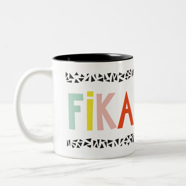 Fika Colors Zwei-Tone-Kaffee-Tasse Zweifarbige Tasse (Links)