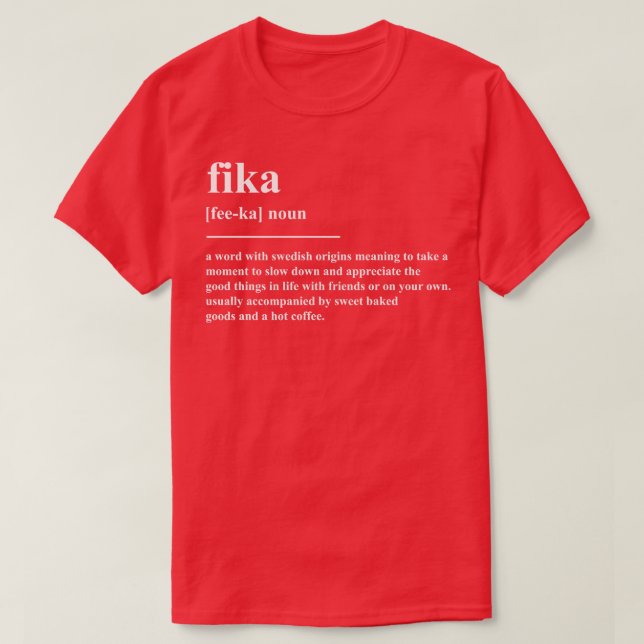 Fika-Definition T-Shirt (Design vorne)
