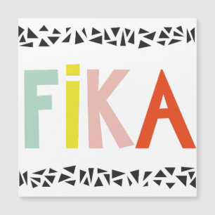 Fika-Farben Magnetkarte