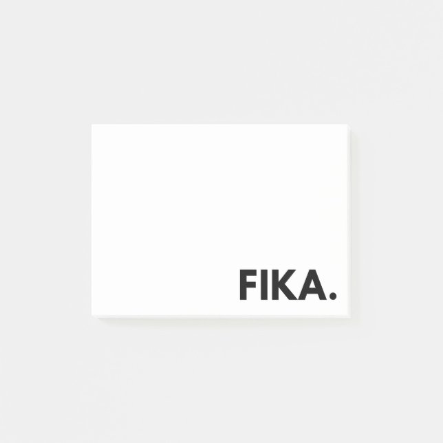 FIKA. Fettformatige Post-it-Hinweise Post-it Klebezettel (Vorderseite)