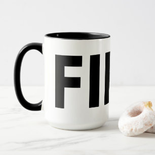 FIKA Schwarz-Weiß-Tasse Tasse