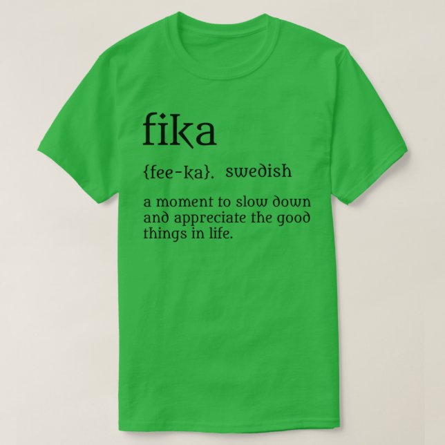 Fika T-Shirt (Design vorne)