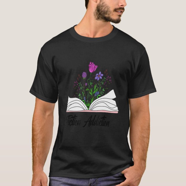 Fiktion für Leser von Büchern und Aviaten T-Shirt (Vorderseite)
