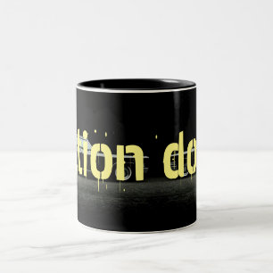 Fiktion verfolgt Kaffee-Tasse Zweifarbige Tasse