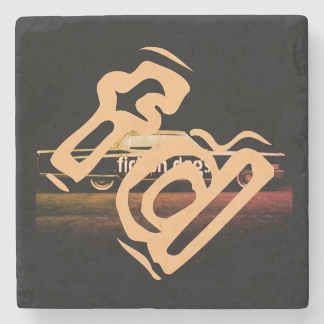 Fiktion verfolgt Untersetzer (Vorderseite)