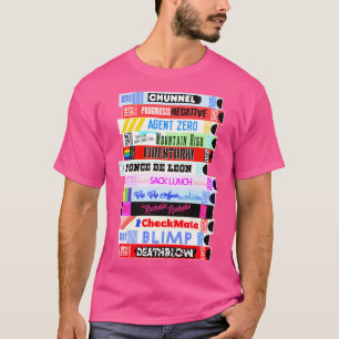 Fiktiver Seinfeld-VHS-Stapel T-Shirt
