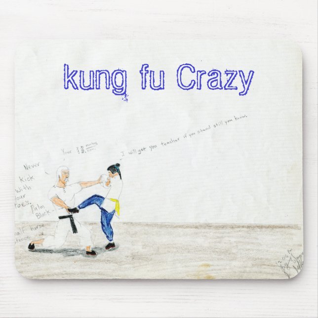 File0433, kung fu verrückt mousepad (Vorne)