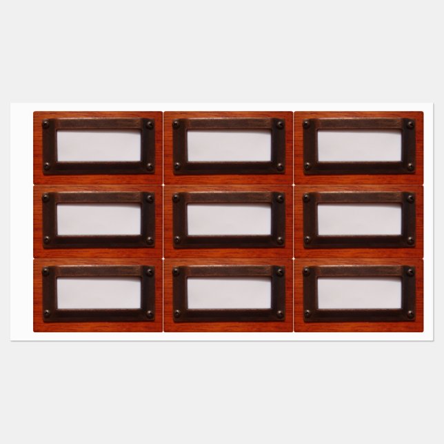 File Cabinet Label Etiketten (Blatt)