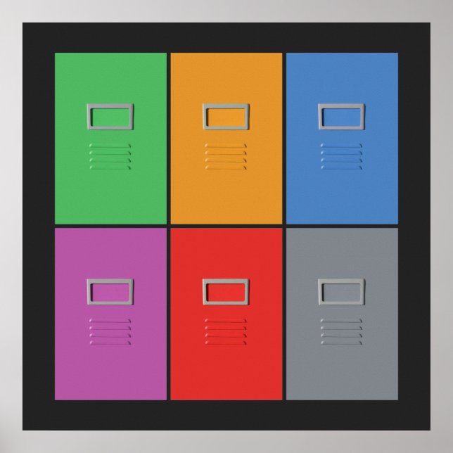 File Cabinets benutzerdefiniertes Poster (Vorne)