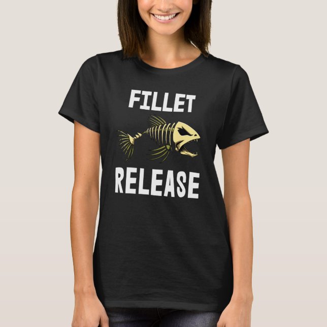 Filettrelease Tee Skelett Fischgräten Tees scharfe (Vorderseite)
