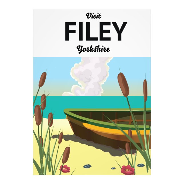 Filey, Yorkshire Seaside Poster (Vorne)
