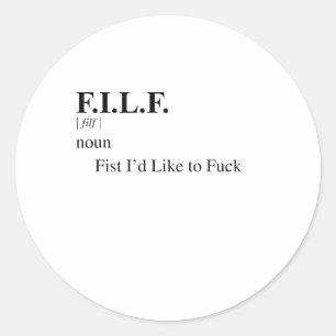 FILF RUNDER AUFKLEBER