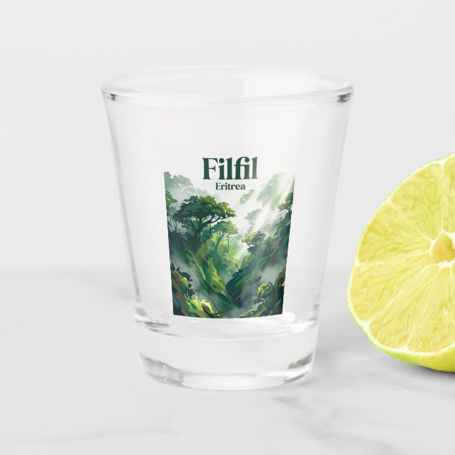 Filfil Solomuna (Grünes Band) Eritrea Schnapsglas (Vorderseite)