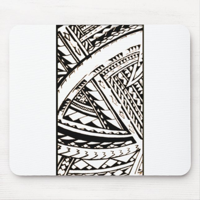 Fili Samoan Tribal Art von Sku Mousepad (Vorne)