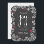 Filiale "Christmas Holiday Joy Chalkboard Pine" Feiertagskarte<br><div class="desc">Die Grußkarten der Holiday Joy-Saison sind trendig und sparsam, ideal für geschäftliche oder private Zwecke. Klassische, saisonale Kiefernzweige mit lässiger Kalkplatten-Typografie. Ein fröhlicher und fröhlicher Ausdruck von Feiertagssjubiläum - Einfach Firmenname, Firmenname, Familie oder Ihren eigenen besonderen Gruß hinzufügen. Nicht säkulare nicht-religiöse zeitgenössische, klassische und stilvolle Art, glückliche Ferien Gruß an...</div>